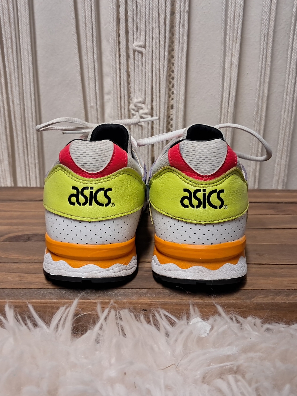 ASICS Gel-Lyte V White Multi-Color Sneaker Size 7.5 - Picture 8 of 8